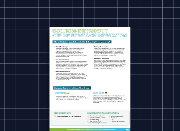 Exploring the HubSpot Offline Event Data Integration