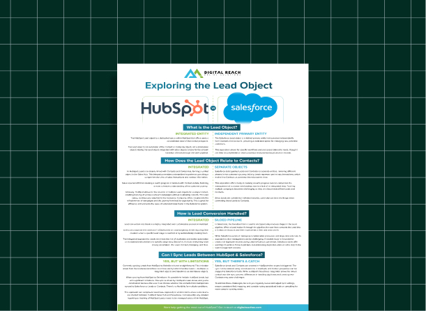 Exploring the Lead Object - HubSpot vs. Salesforce