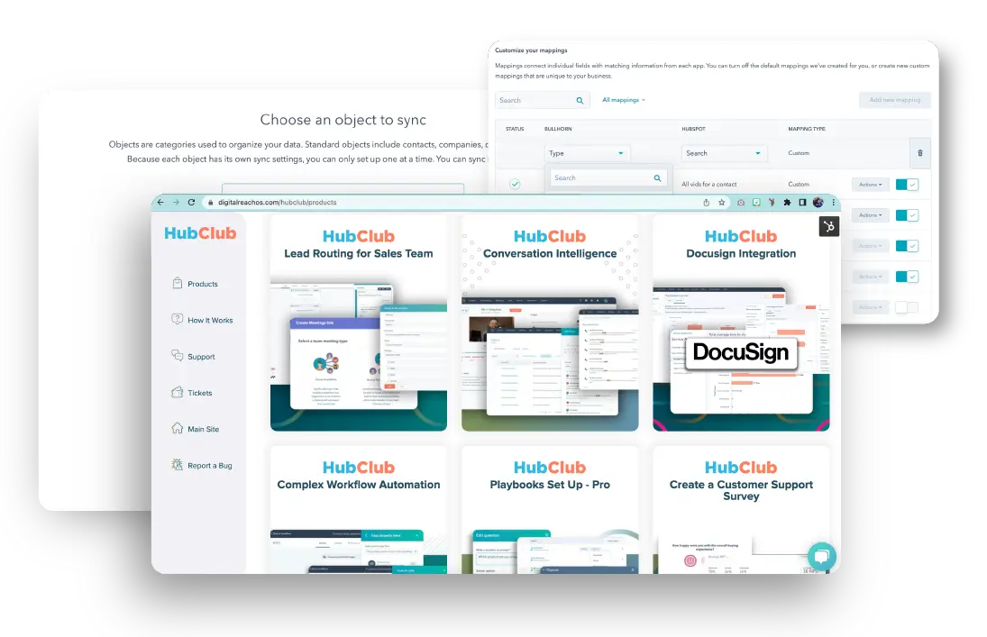 HubClub Products Digital Reach