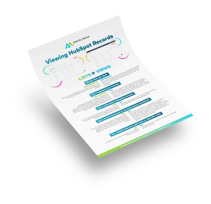 Viewing HubSpot Records